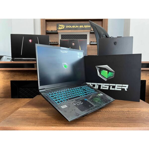 Monster Tulpar T7 V20.3 İKİNCİ EL i7 10750H 16GB 512GB SSD RTX3060 17.3" FHD