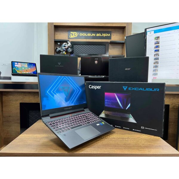 Casper Excalibur G870.1245-BVA0P-B Intel Core i5 12450H 16GB 500GB SSD RTX4050 W11 15.6" FHD (İKİNCİ EL)
