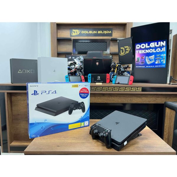 PlayStation 4 Slim Kutulu 500 GB Tek Kol  Playstation4 - ps4 - PS4 - Ps4 (İKİNCİ EL)