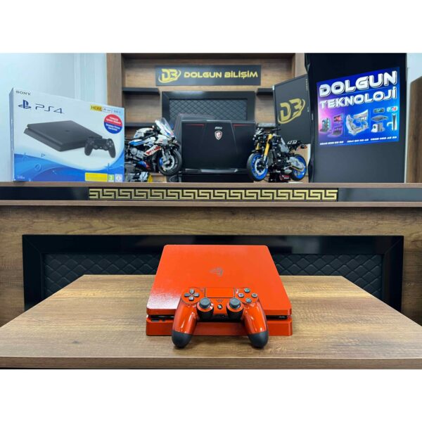 PlayStation 4 Slim Turuncu 500 GB Tek Kol  Playstation4 - ps4 - PS4 - Ps4 (İKİNCİ EL)