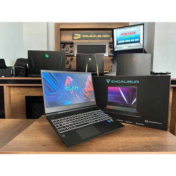 Casper Excalibur G770.1140-8VH0A-B İKİNCİ EL GARANTİLİ Intel Core i5 11400H 8GB 500GB SSD GTX1650 W11 15.6" FHD