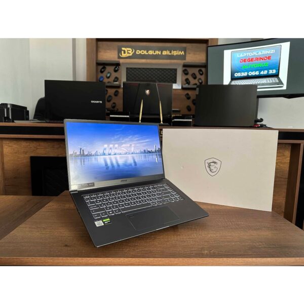 MSI Prestige 15 A10SC-251TR İKİNCİ EL Intel Core i7 10710U 64GB 1TB SSD GTX1650 15.6" UHD W10