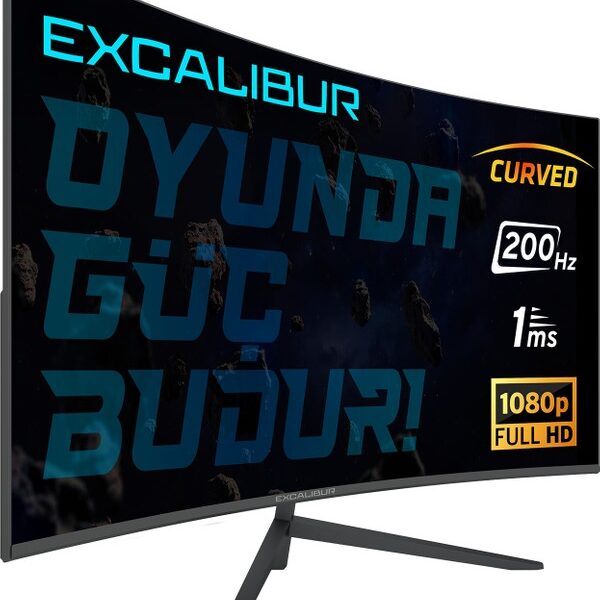 Casper Excalibur M.E27FHD-G 27" 200HZ 1MS 300NIT (HDMI+Display) Curved Freesync + G-Sync FHD LED Monitör