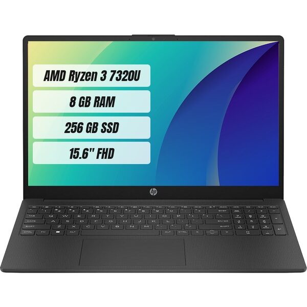 HP 15-FC0003NT AMD Ryzen 3 7320U 8GB 256GB SSD Freedos 15.6" FHD 7P6E7EA