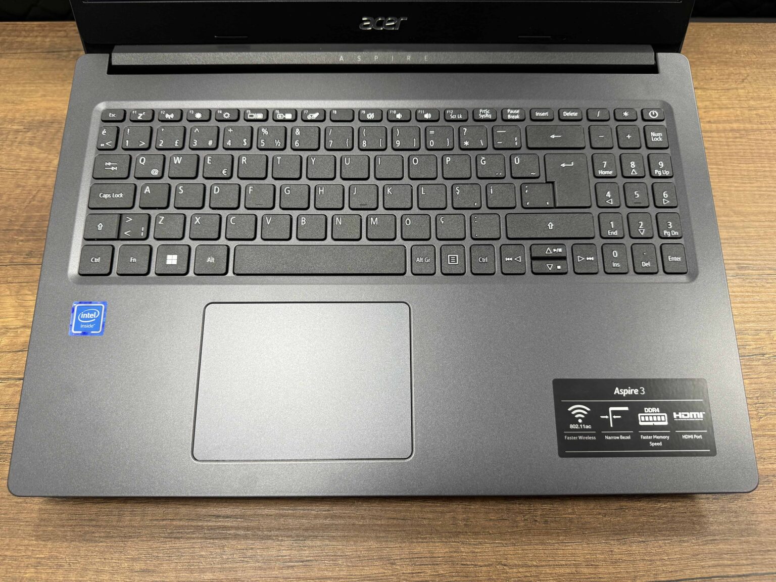 Acer Aspire 3 A315-34-C4LS Intel Celeron N4020 4GB 128GB SSD 15.6" HD NX.HE3EY.00E (KUTUSU AÇILMIŞ SIFIR) - Görsel 3