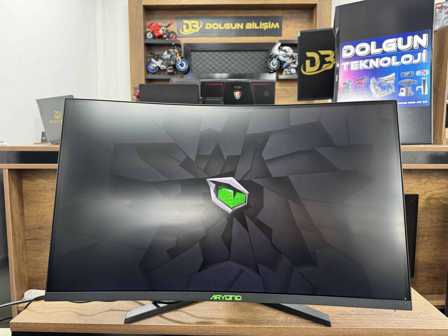 Monster Aryond A27 V1.2 27" 240Hz Full HD Curved Hoparlörlü Oyuncu Monitörü (KUTUSU AÇILMIŞ SIFIR) - Görsel 2