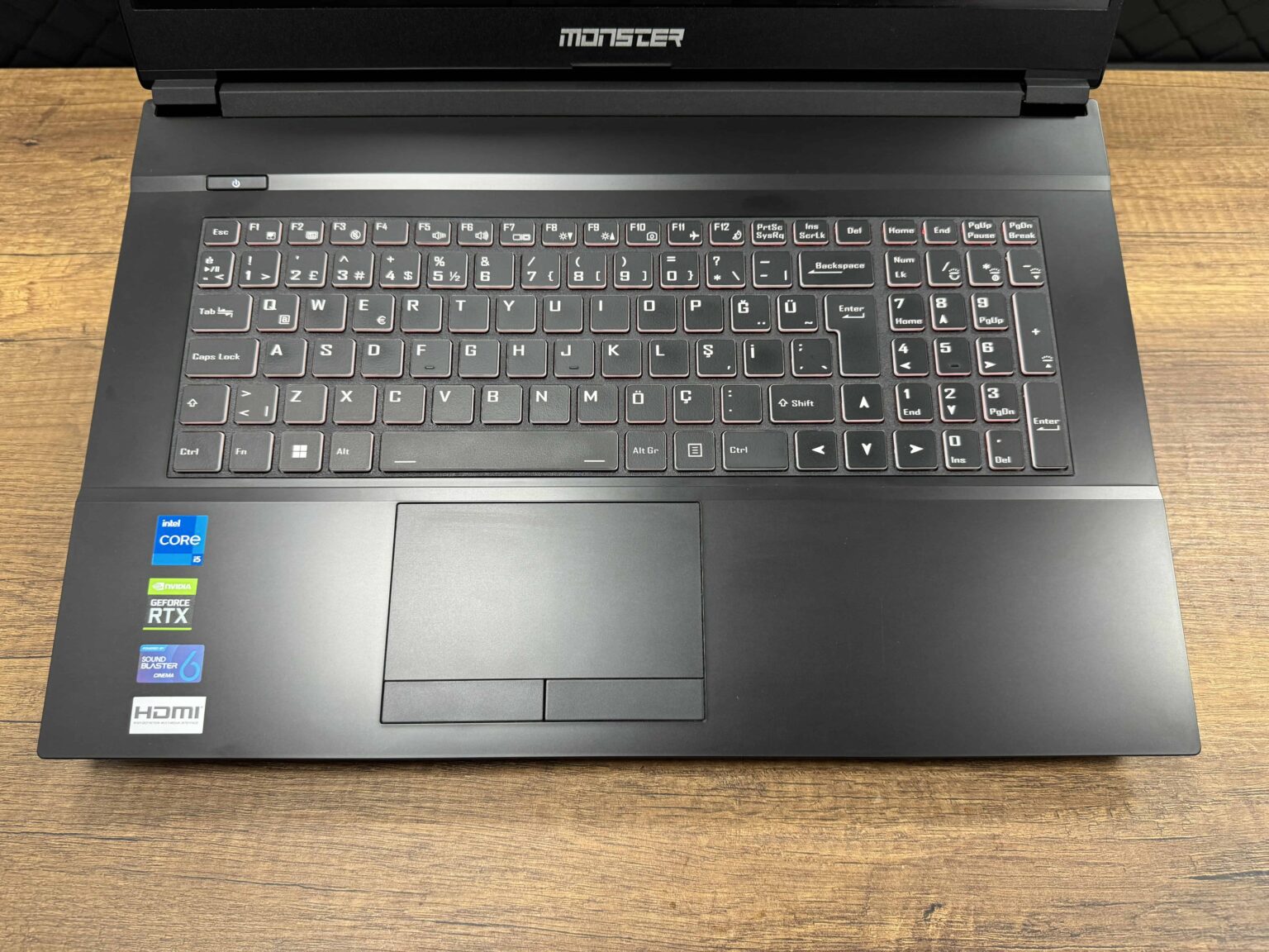 Monster Abra A7 V13.2.1 Intel Core i5 11400H 16GB 512GB SSD RTX3050Ti 17.3" FHD 144Hz W10 (İKİNCİ EL) ​ - Görsel 3