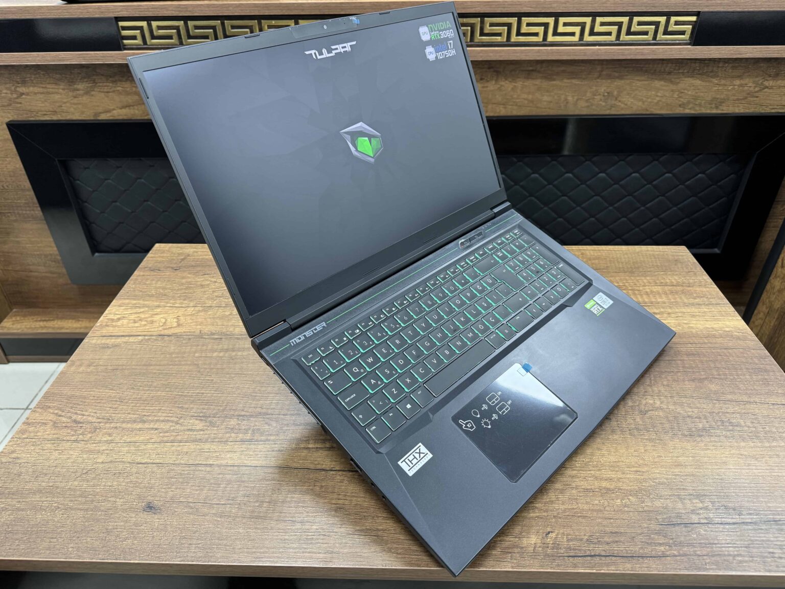 Monster Tulpar T7 V20.3 Intel Core i7 10750H 16GB 512GB SSD RTX3060 17.3" FHD 144Hz (İKİNCİ EL) - Görsel 8