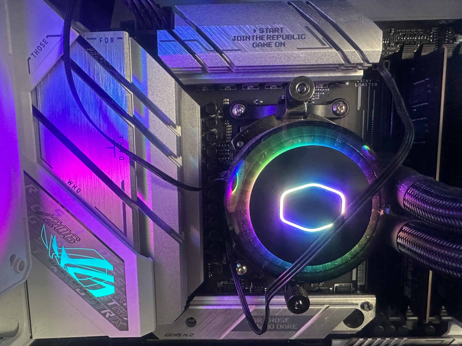 AMD Ryzen 7 7700X ROG B650-A 16GB 1TB RTX3070Ti 8GB Cooler Master Sıvı Soğutma 850W HAF500 ARGB Beyaz Kasa (İKİNCİ EL) - Görsel 6