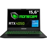 Monster Abra A5 V20.4.2 Intel Core i5 12450H 32GB 1TB SSD RTX4050 Freedos 15.6" FHD 144Hz
