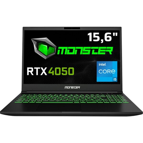 Monster Abra A5 V20.4.2 Intel Core i5 12450H 32GB 1TB SSD RTX4050 Freedos 15.6" FHD 144Hz