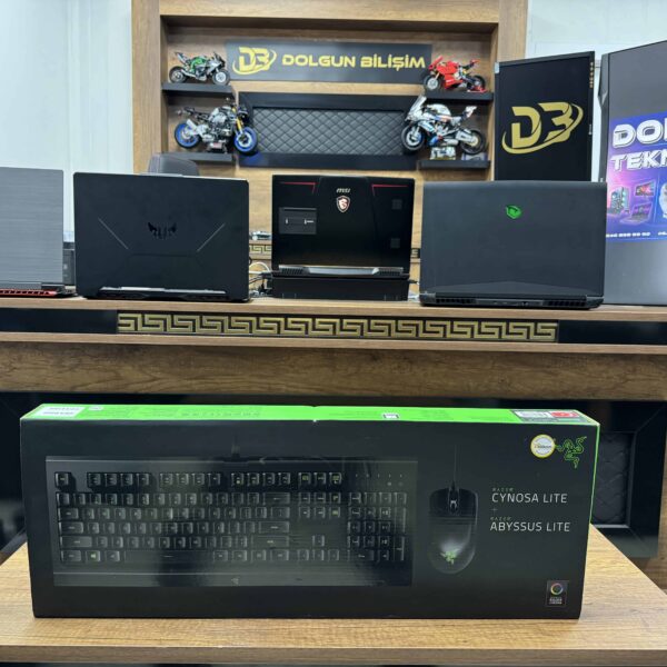 Razer Cynosa Lite + Razer Abyssus Lite Kablolu Klavye Mouse Seti (İKİNCİ EL)