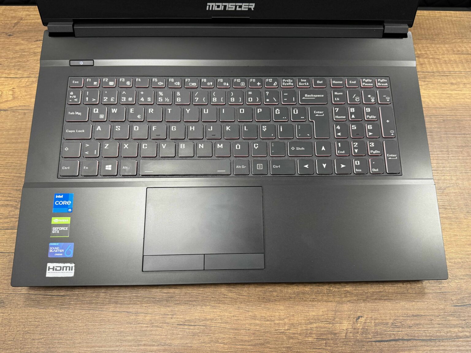 Monster Abra A7 V12.5 Intel Core i5 11400H 8GB 500GB SSD GTX1650 17.3" FHD 144Hz (İKİNCİ EL) - Görsel 3