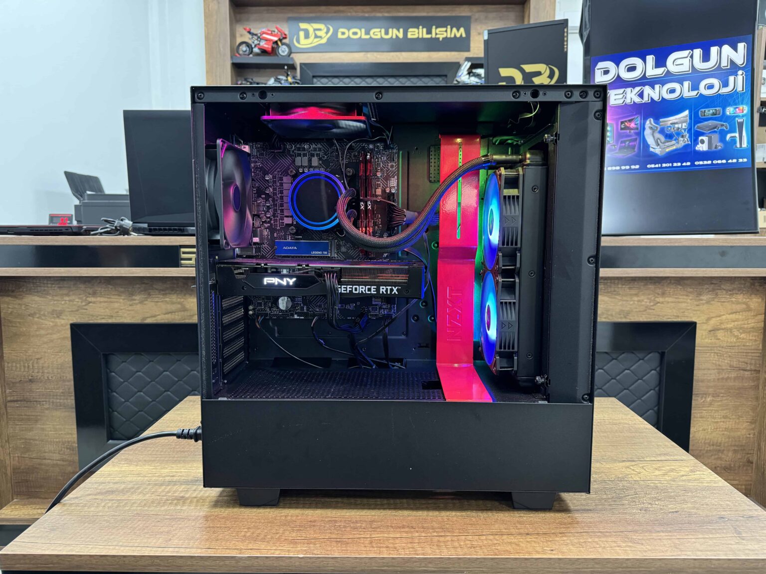 i5 12500F 16GB 512GB SSD RTX3060 8GB RGB NZXT KASA W (İKİNCİ EL) - Görsel 2