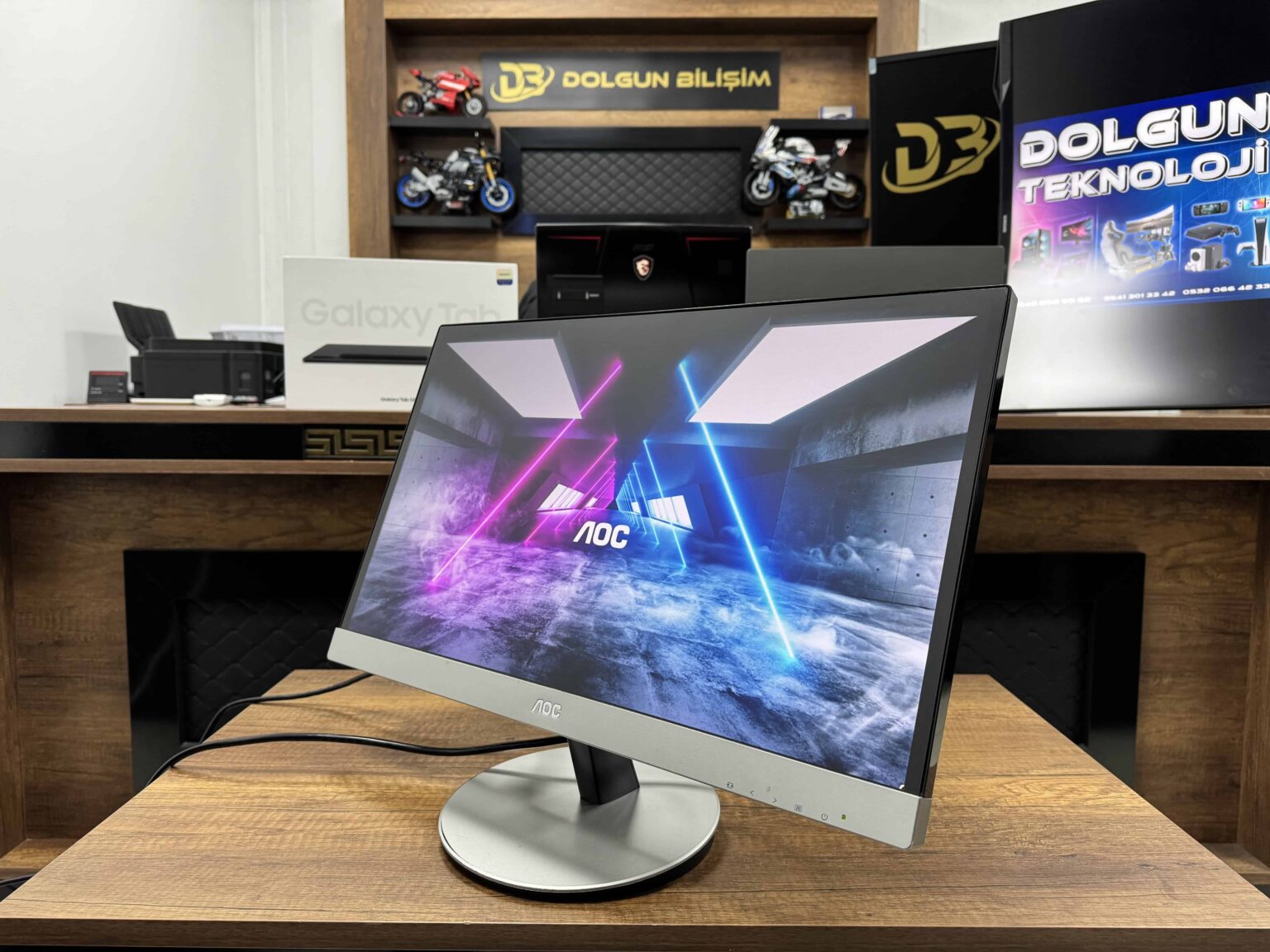 AOC I2369V 23" Full HD IPS DVI-VGA LED Monitör (İKİNCİ EL) - Görsel 3