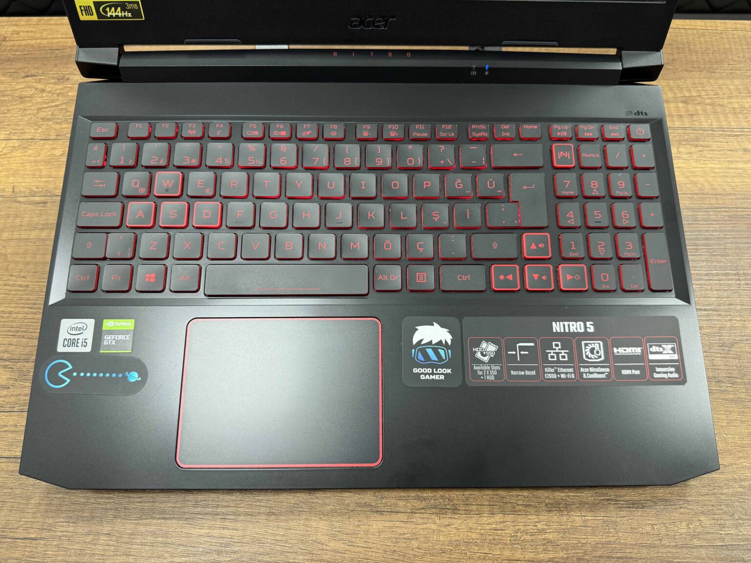 Acer Nitro 5 AN515-55-508R Intel Core i5 10300H 16GB 256GB SSD GTX1650Ti 15.6" FHD W10 144Hz NH.Q7JEY.007 (İKİNCİ EL) - Görsel 3