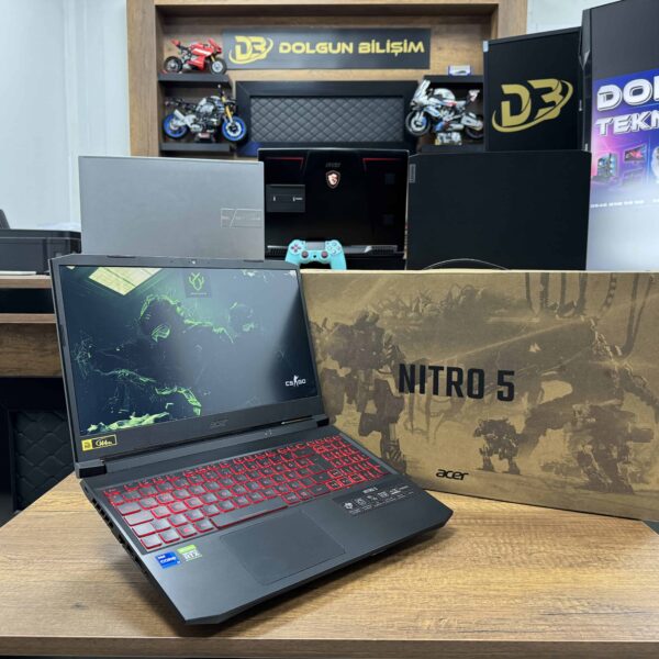Acer Nitro 5 AN515-57-78GU Intel Core i7 11800H 8GB 512GB SSD RTX3050Ti 15.6" FHD 144Hz NH.QESEY.005 (İKİNCİ EL)