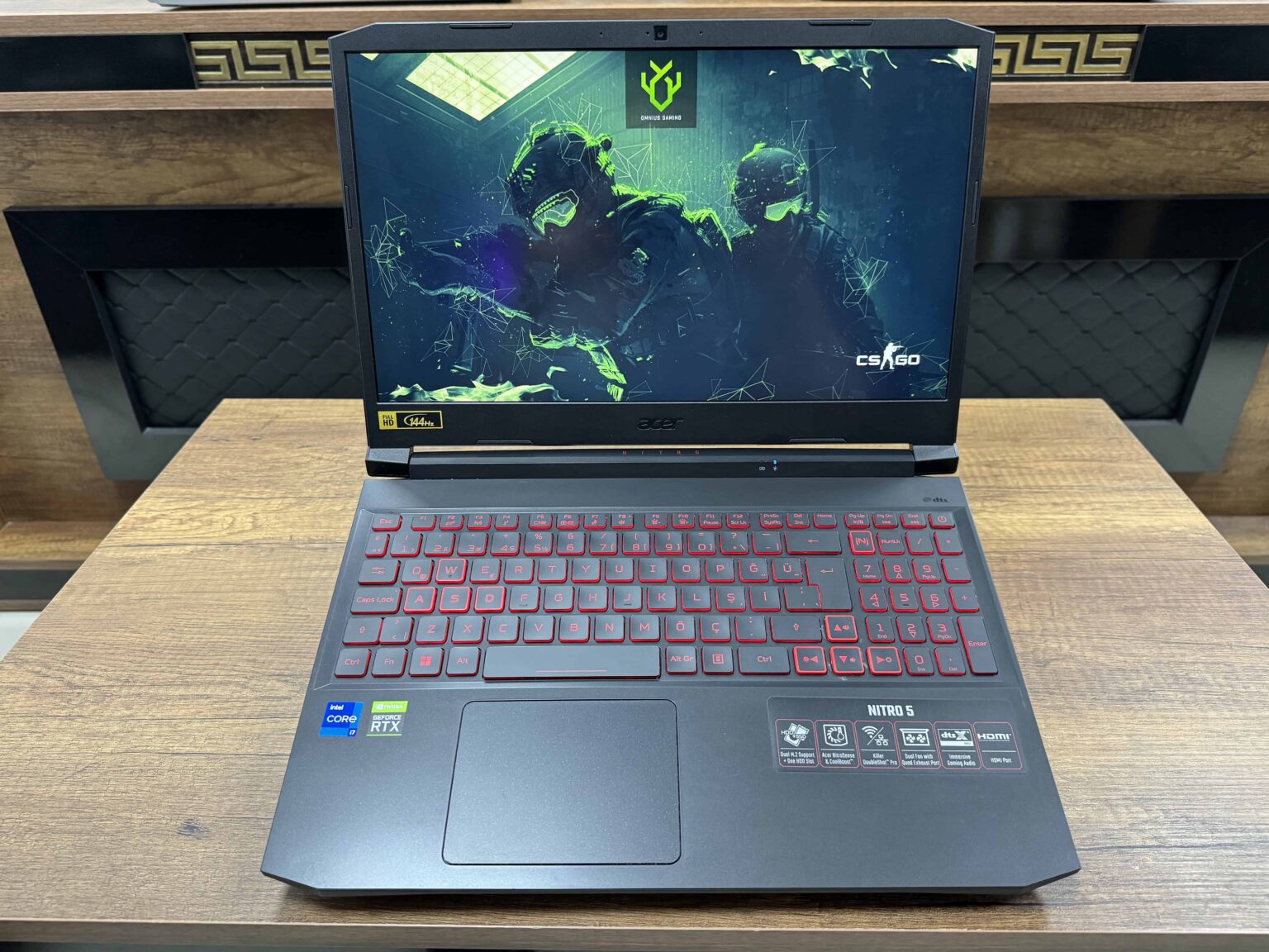 Acer Nitro 5 AN515-57-78GU Intel Core i7 11800H 8GB 512GB SSD RTX3050Ti 15.6" FHD 144Hz NH.QESEY.005 (İKİNCİ EL) - Görsel 2
