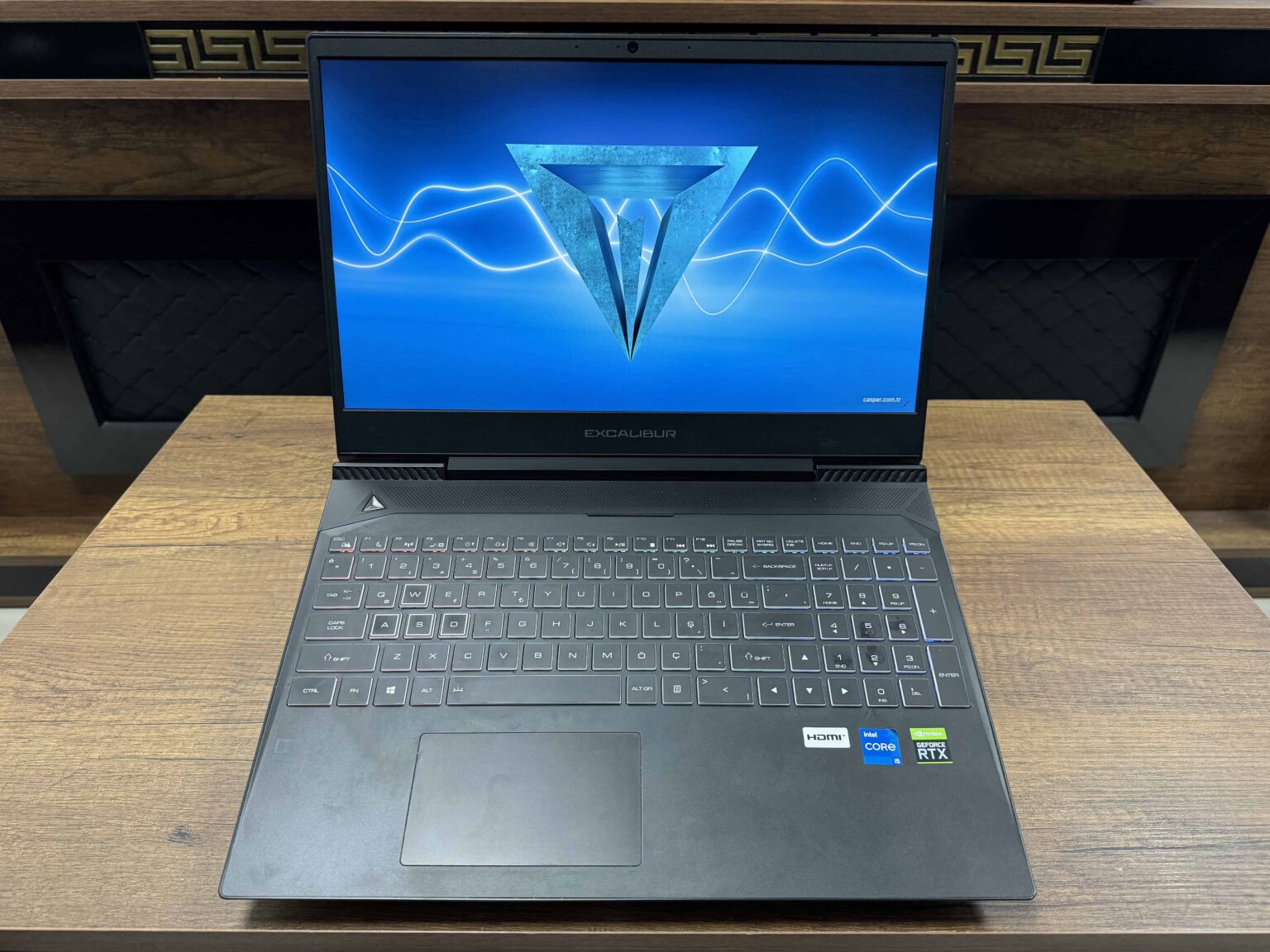 Casper Excalibur G770.1140-BVL0P-B Intel Core i5 11400H 16GB 500GB SSD RTX3050Ti W10 15.6" FHD 144Hz (İKİNCİ EL) - Görsel 2