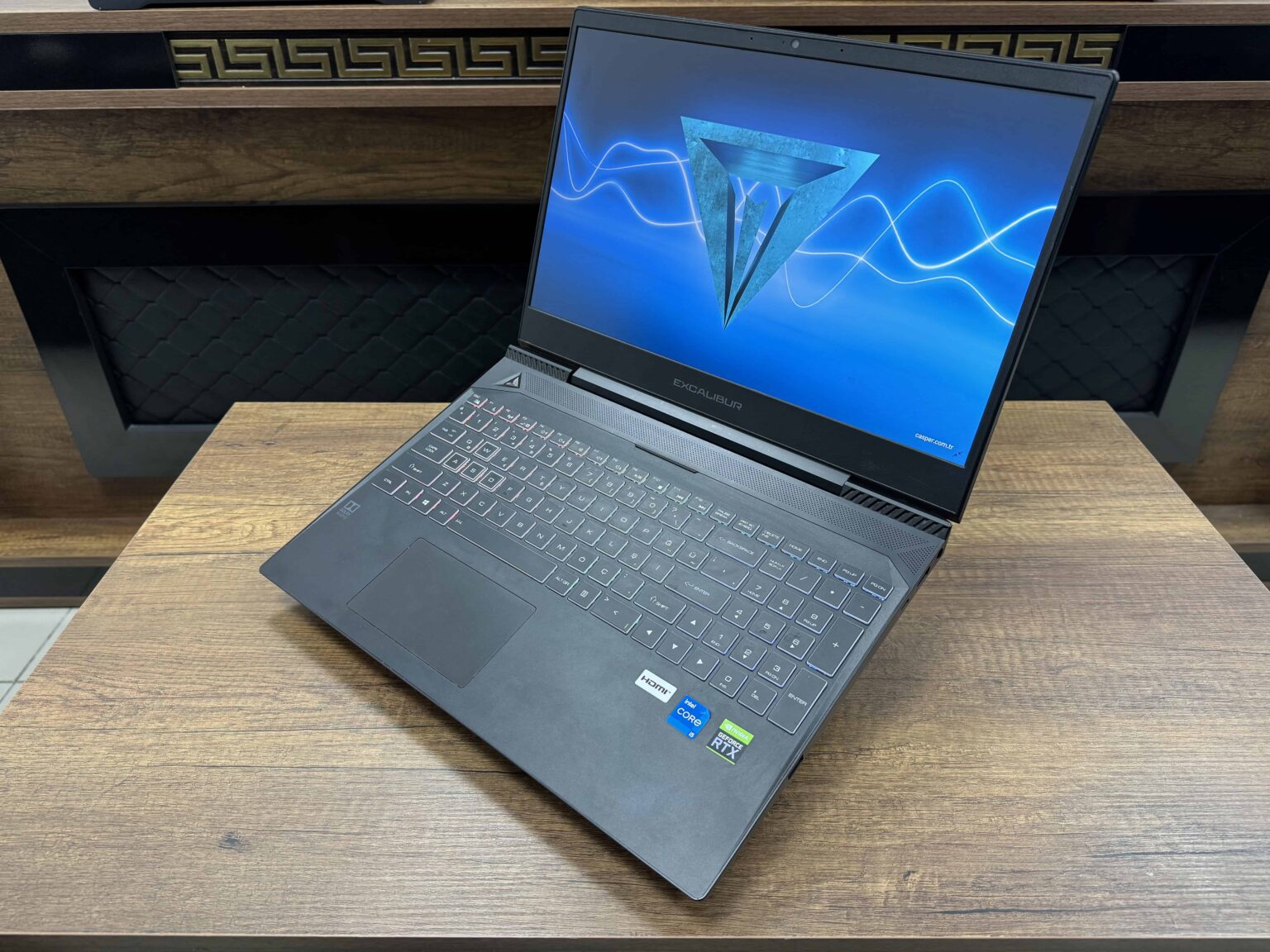 Casper Excalibur G770.1140-BVL0P-B Intel Core i5 11400H 16GB 500GB SSD RTX3050Ti W10 15.6" FHD 144Hz (İKİNCİ EL) - Görsel 9