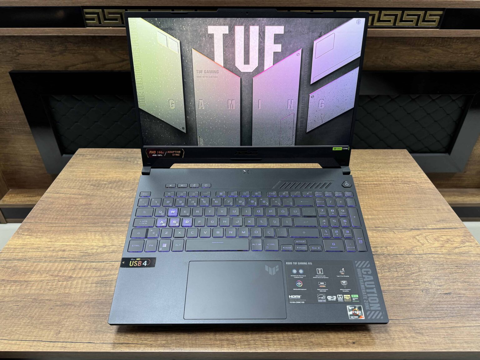 Asus TUF Gaming A15 FA507NU-LP030W AMD Ryzen 7 7735HS 16GB 512GB SSD RTX4050 15.6" W11 FHD 144Hz (İKİNCİ EL) - Görsel 2