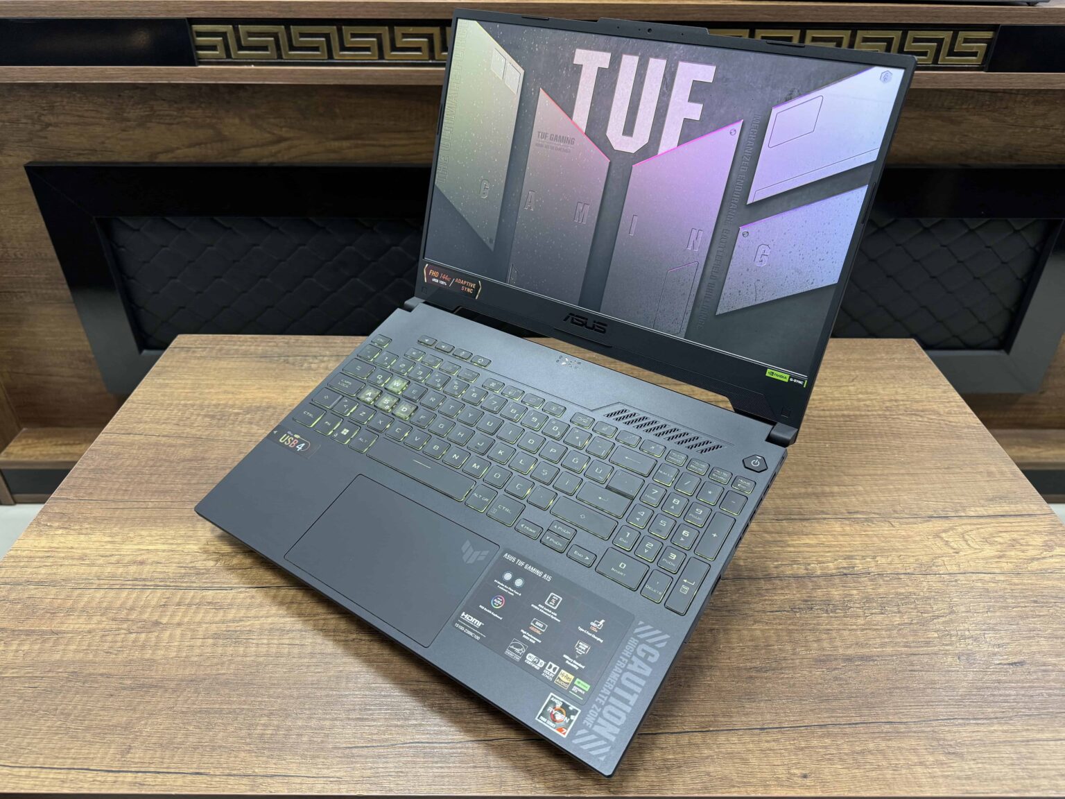 Asus TUF Gaming A15 FA507NU-LP030W AMD Ryzen 7 7735HS 16GB 512GB SSD RTX4050 15.6" W11 FHD 144Hz (İKİNCİ EL) - Görsel 9