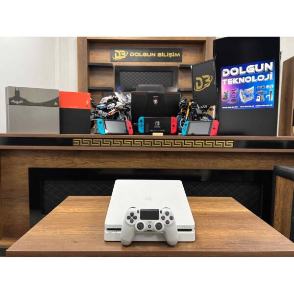 PlayStation 4 Slim Beyaz 500 GB Tek Kol  Playstation4 - ps4 - PS4 - Ps4 (İKİNCİ EL)