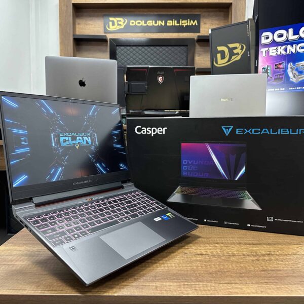 Casper Excalibur G870.1245-BV60P-B Intel Core i5 12450H 16GB 512GB SSD RTX3060 15.6" W11 144Hz FHD (İKİNCİ EL)