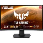 Asus TUF VG24VQE 23.6" 165Hz 1ms (HDMI+Display) FreeSync Full HD Curved LED Monitör