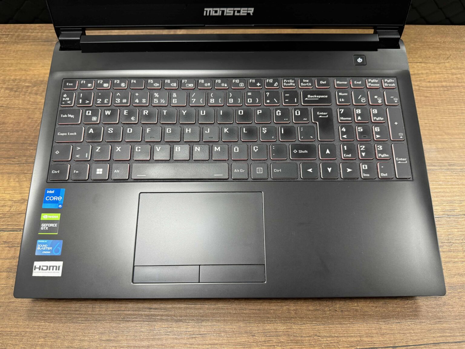 Monster Abra A5 V16.7 Intel Core i5 11400H 16GB 256GB SSD GTX1650 15.6" FHD 144Hz (İKİNCİ EL) - Görsel 2