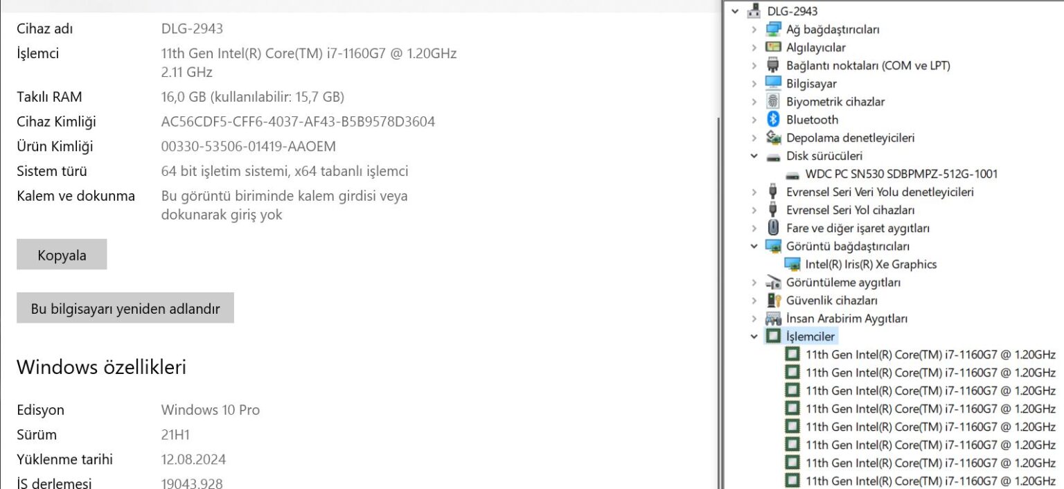 Lenovo ThinkPad X1 Nano Gen 1 Intel Core i7 1160G7 16GB 512GB SSD Iris Xe 13" W10 Pro 2K UHD 20UN002UGE (İKİNCİ EL) - Görsel 5
