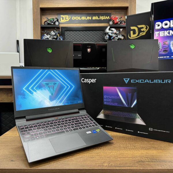 Casper Excalibur G870.1265-BFA0A-B Intel Core i7 12650H 16GB 1TB SSD RTX4050 15.6" W11 144Hz FHD (İKİNCİ EL)