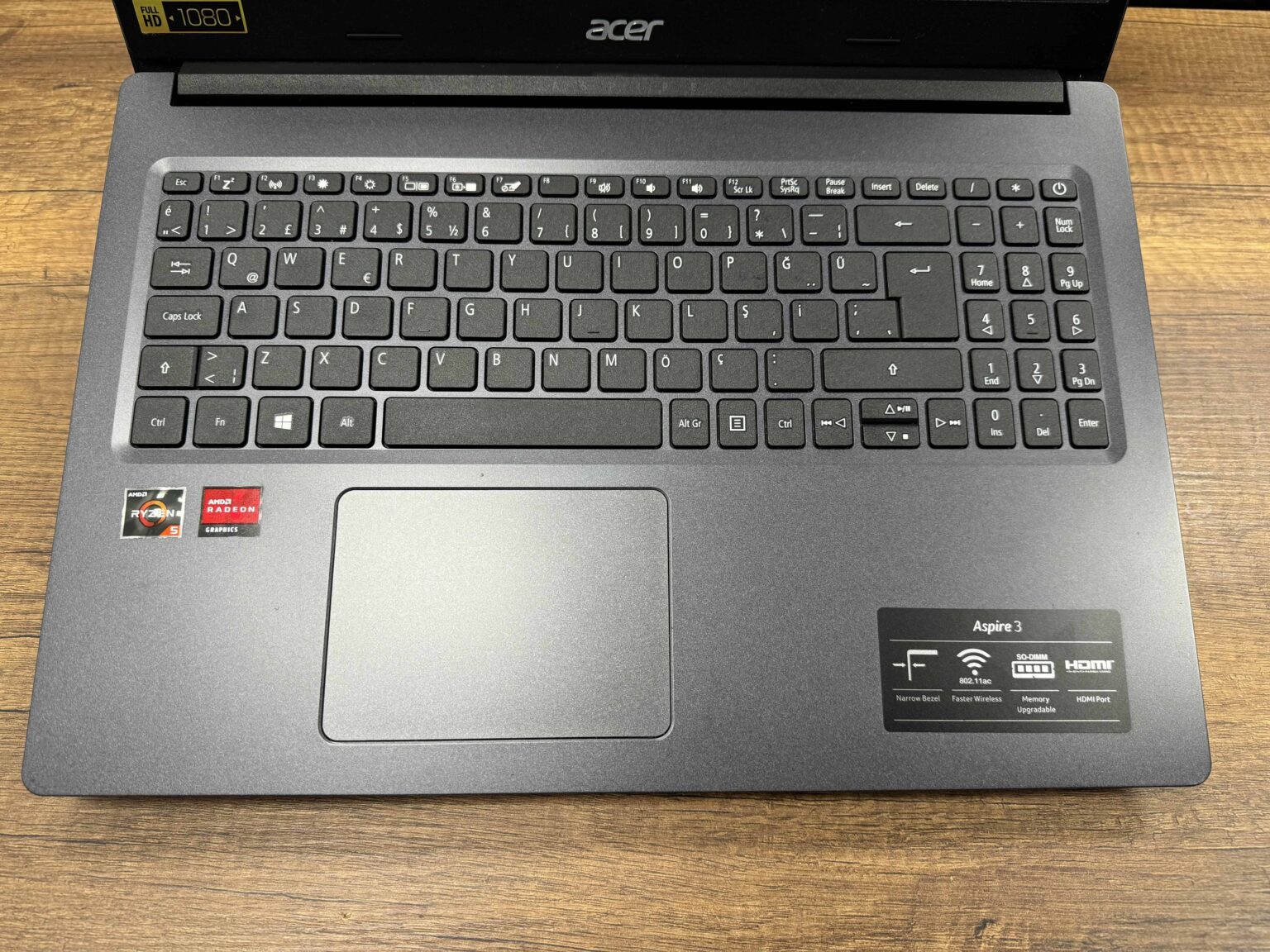 Acer Aspire 3 A315-23-R0U2 AMD Ryzen 5 3500U 8GB 256GB SSD 15.6" FHD NX.HVTEY.00B (İKİNCİ EL) - Görsel 2
