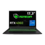 Monster Tulpar T7 V20.8.4 Intel Core i7 12700H 16GB 1TB SSD RTX4060 8GB Freedos 17.3" FHD 144Hz