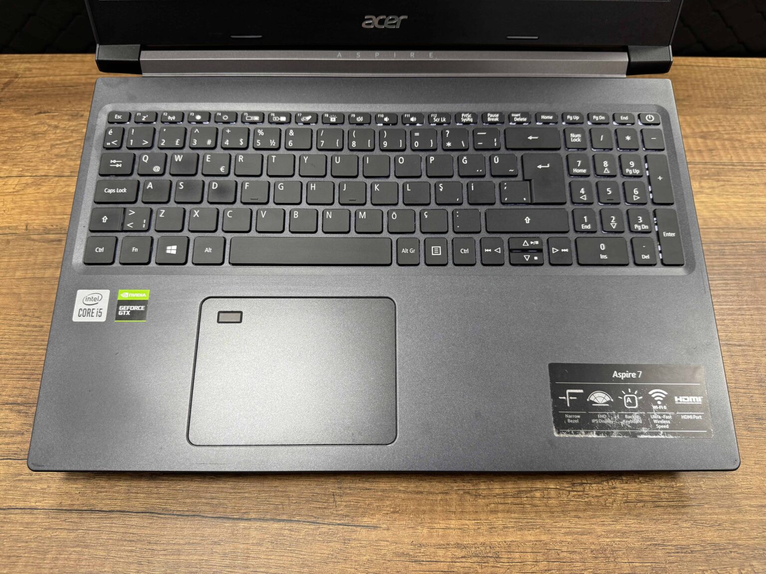 Acer Aspire 7 A715-75G-53BQ Intel Core i5 10300H 8GB RAM 512GB SSD GTX1650 15.6" FHD NH.Q99EY.004 (İKİNCİ EL) - Görsel 2
