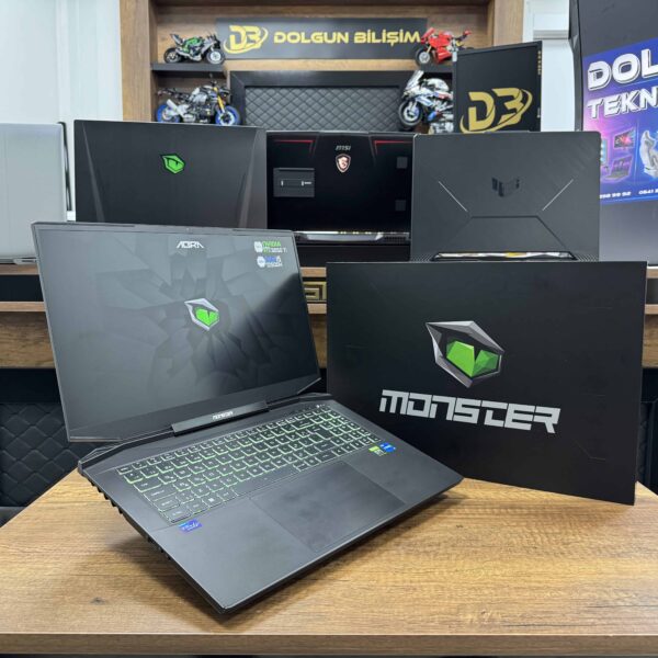Monster Abra A7 V14.2 Intel Core i5 12500H 16GB RAM 1TB SSD RTX3050Ti 17.3" FHD W11 144Hz (İKİNCİ EL) ​
