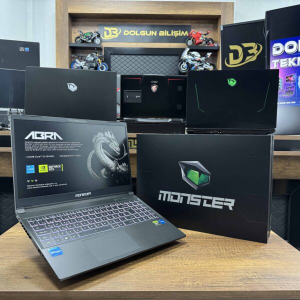 Monster Abra A5 V20.2.2 Intel Core i5 13500H 32GB RAM 1TB SSD RTX4050 15.6" FHD 144Hz (İKİNCİ EL)