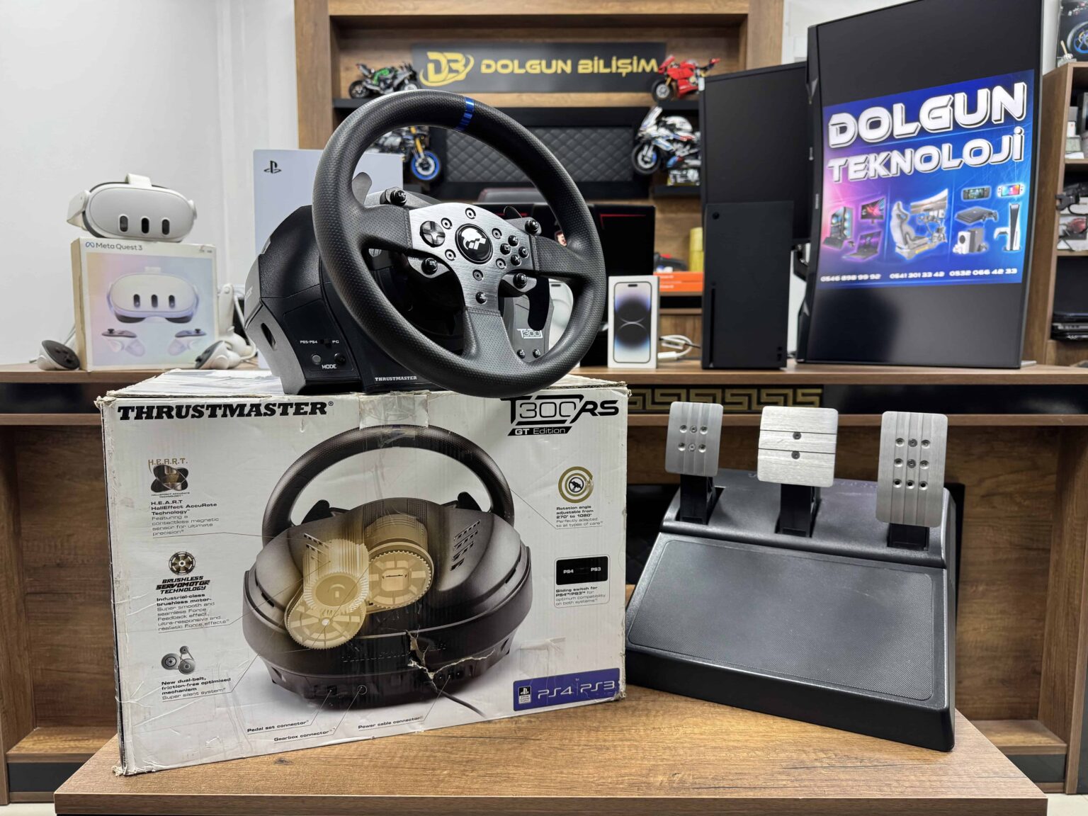 Thrustmaster T300RS GT PS/PC Direksiyon Seti - Görsel 2