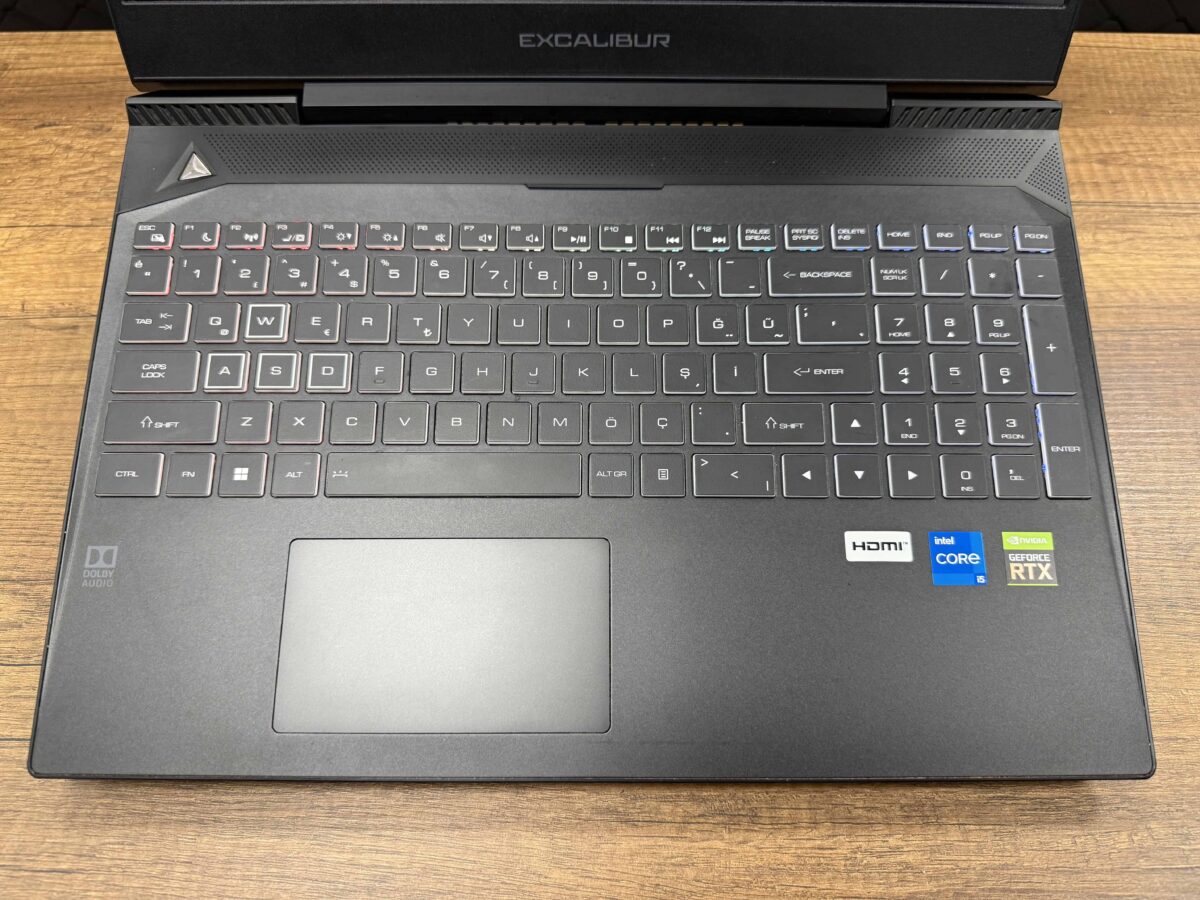 Casper Excalibur G770.1245-8VJ0T-B Intel Core i5 12450H 8GB 500GB SSD RTX3050 W11 15.6" FHD 144Hz (İKİNCİ EL) - Görsel 2