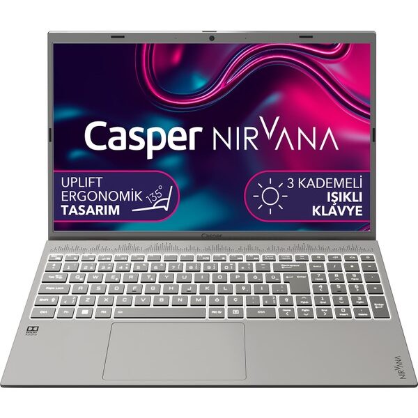 Casper Nirvana C550.1235-BV00X-G-F Intel Core i5 1235U 16GB 500GB SSD Iris Xe Freedos 15.6" FHD