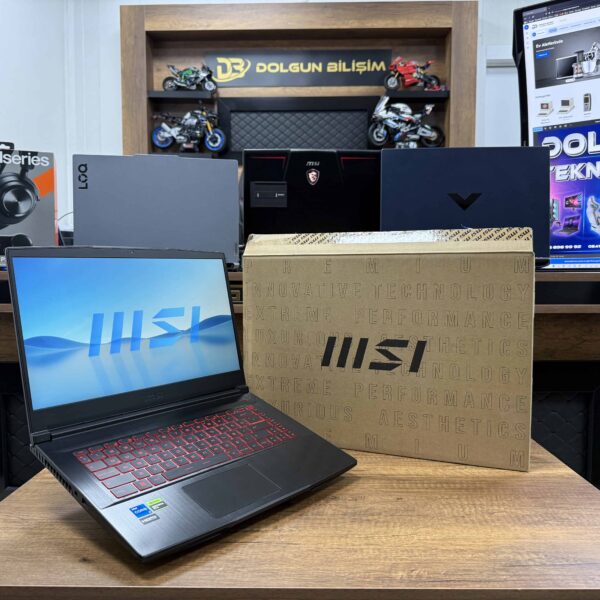 MSI Thin GF63 12UC-673TR Intel Core i5 12450H 16GB RAM 512GB SSD W11 RTX3050 15.6" FHD 144Hz (İKİNCİ EL)