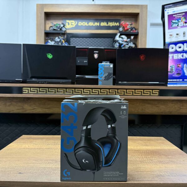 Logitech G432 7.1 Surround Ses Kablolu Siyah Oyuncu Kulaklığı (İKİNCİ EL)