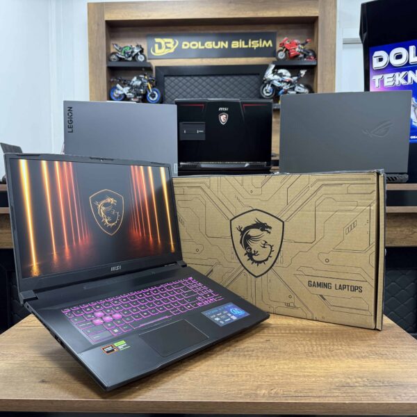 MSI Katana A17 AI B8VG-862XTR AMD Ryzen 9 8945HS 32GB RAM 1TB SSD RTX4070 17.3" FHD  144Hz (İKİNCİ EL)
