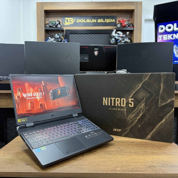 Acer Nitro 5 AN515-58-70VR Intel Core i7 12650H 32GB RAM 1TB SSD RTX4060 15.6" FHD 165Hz NH.QM0EY.00A-32 (İKİNCİ EL)