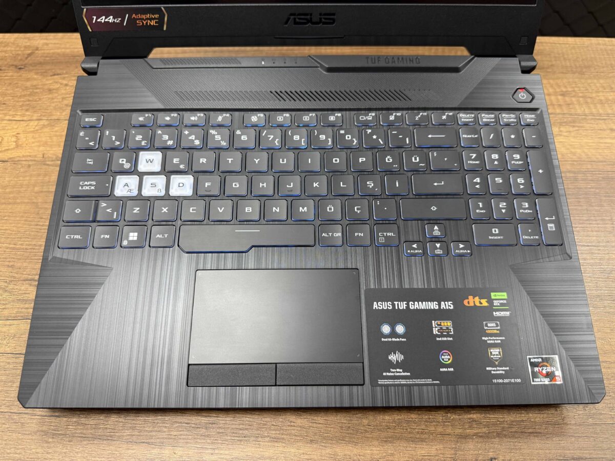 Asus TUF FA506NC-HN069 AMD Ryzen 5 7535HS 16GB RAM 512GB SSD RTX3050 15.6" FHD 144Hz (İKİNCİ EL) - Görsel 2