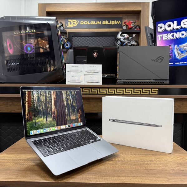Apple MacBook Air M1 8GB 256GB SSD macOS 13.3" QHD+ Uzay Grisi MGN63TU/A (İKİNCİ EL)