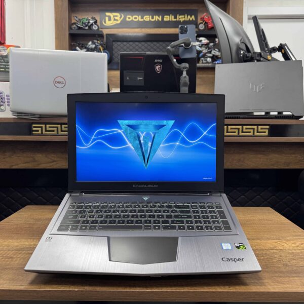 Casper Excalibur G750.7700-B510A Intel Core i7 7700HQ 32GB RAM 256GB + 1TB SSD W10  GTX 1070 15.6” UHD (4K) (İKİNCİ EL)