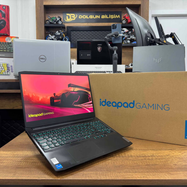 Lenovo IdeaPad Gaming 3 82K100CQTX  Intel Core i5 11300H 16GB RAM 500GB SSD W10 RTX 3050 Ti 15.6” FHD 165Hz (İKİNCİ EL)
