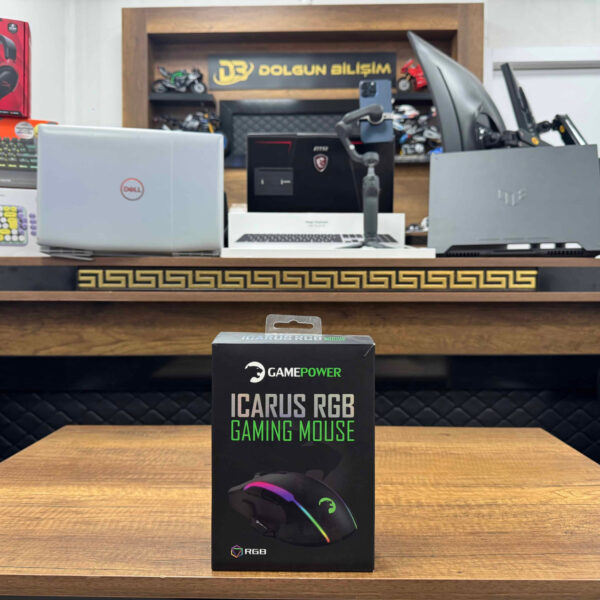 Gamepower Icarus RGB Optik Kablolu Oyuncu Mouse (İKİNCİ EL)