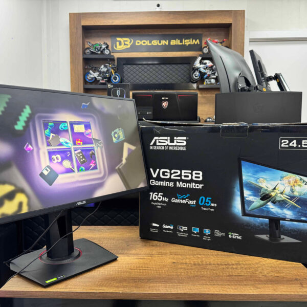 Asus VG258QR 24.5” Full HD 165Hz 0.5ms Pivot Oyuncu Monitörü (İKİNCİ EL)